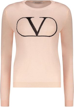 Valentino WomenS Light Pink Wool Sweater, Size 42