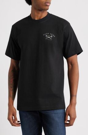 Dark Seas Headmaster V3 Heavyweight Jersey Graphic T-Shirt in Black at Nordstrom, Size Xx-Large