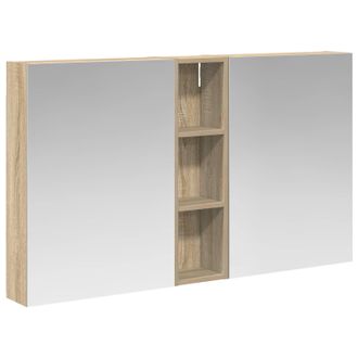 vidaXL Juego De Muebles De Ba&ntilde;o Con Estante 3 Pcs 120 X 14,5 X 70 Cm Vidaxl