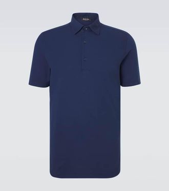 Loro Piana Brenna cotton piqu&eacute; polo shirt