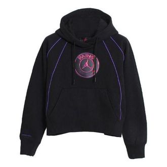 Air Jordan (WMNS) Air Jordan Paris Saint-Germain Loose Hoodie Black CZ7498-010