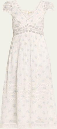 LoveShackFancy Suvi Cotton Midi Dress