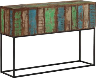 vidaXL Mesa Consola De Madera Maciza Reciclada 110x30x75 Cm Vidaxl