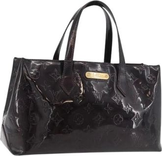 Louis Vuitton Pre-owned Handbags, female, Purple, Size: ONE SIZE Pre-owned Vintage Patent Leather Hand Bag