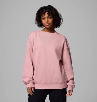 Columbia Aldermore Sweatshirt Womens Eraser Pink Long Sleeve Crew Neck KFC627