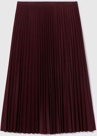 Lacoste Damesrok van Lacoste met elastische taille en plooien in bruin