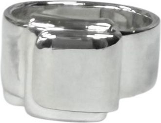Herm&egrave;s Silver Silver 925 Band Ring (Pre-Owned)