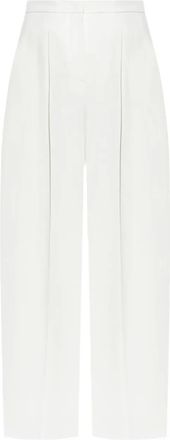Max Mara Pantaloni plissé - Bianco