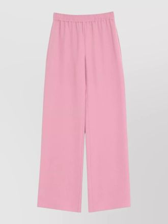 Valentino silk tailored trousers featuring back pockets
