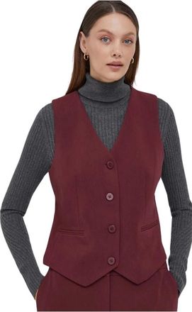DKNY Gilet - Dames - Bodywarmers - Bruin - 2XS - Polyester - Jassen