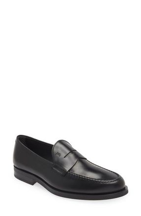 Tod's Formale Penny Loafer in Nero at Nordstrom, Size 10.5Us