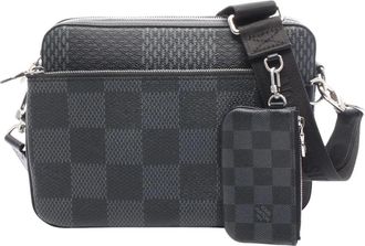 Louis Vuitton Borsa a tracolla Messenger Trio in tela Damier Graphite 2021-2025 - Nero