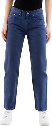Moschino Straight Jeans - Dames - Regular Fit Jeans - Blauw - W26 - Katoen - Jeans