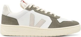 Veja White Lace-Up Trainers with Logo Patch - male - Veja - Sneakers - Multicolor - 3 UK - Shoes