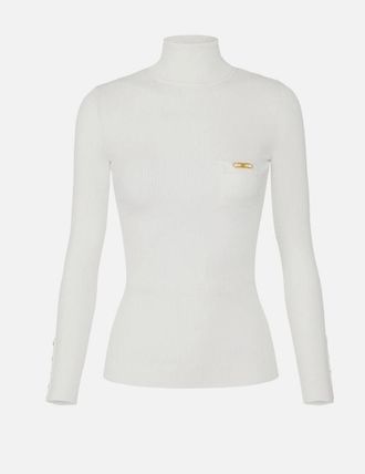 Elisabetta Franchi Rollkragenpullover mit Tasche