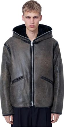 Our Legacy Full Zip Jacket - Heren - Jassen - Bruin - M - Leer - Jassen