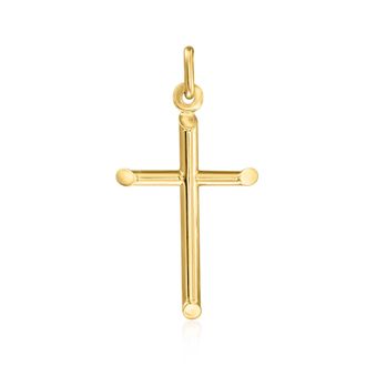 Ross-Simons Italian 14kt Yellow Gold Cross Pendant