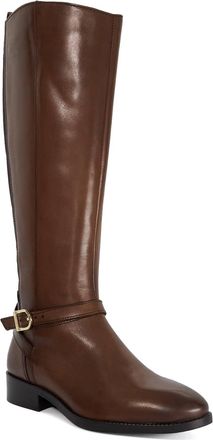 Dune London Ladies TALIAS Leather Metal Buckle Knee High Boots Size UK 8
