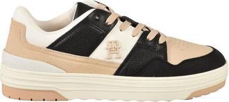 Tommy Hilfiger Black Low-Top Leather Sneakers