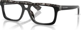 Dolce & Gabbana 56mm Rectangle optical glasses in Black at Nordstrom