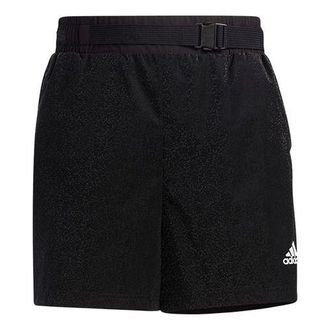 adidas (WMNS) adidas Str Shorts Wv Woven Sports Solid Color Black GP0644