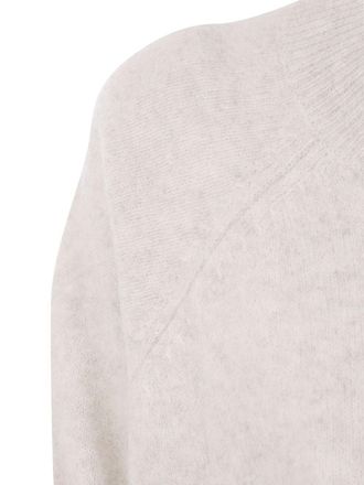 P.A.R.O.S.H. Ribbed Crew Neck Sweater - Beige