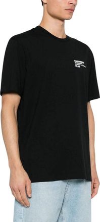 Dsquared2 DSquared2 Heren Hoofdkwartier Logo Katoenen T-Shirt (Zwart)