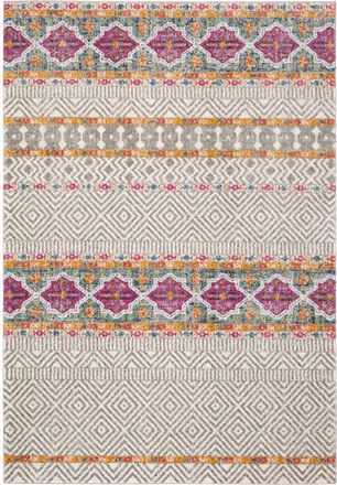 Safavieh Alfombra moderno chic de polipropileno gris/blanco, 122 x 183 cm