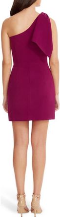 Dress The Population Tiff One-Shoulder Dress in Dark Magenta at Nordstrom, Size Xx-Large