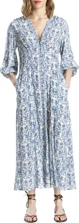 Max Studio Button Front Maxi Dress