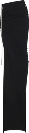 Moncler Verstelbare Rok - Dames - Maxi Rokken - Zwart - S - Katoen - Rokken