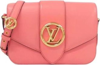 Louis Vuitton Pre-owned Cross Body Bags, female, Pink, Size: ONE SIZE Pre-owned Pont 9 Shoulder Bag