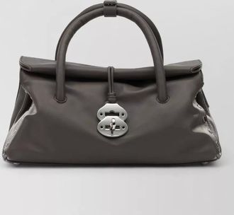 Zanellato shoulder bag top handle detachable strap hardware