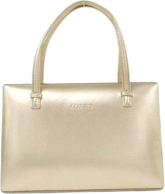 Loewe Pre-owned Handbags, female, Yellow, Size: ONE SIZE Pre-owned Leather Handbag