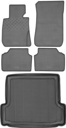 OEM Juego De Alfombrillas De Goma Para Coche Y Maletero Para Bmw Serie 3 E91 Estate (2004-2011)