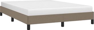 vidaXL Cama Sin Colch&oacute;n Tela Gris Taupe 140x190 Cm Vidaxl