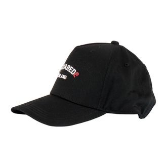 Dsquared2 D2 F270 U Cap - unisex - Petten - Zwart - L - Katoen - Accessoires