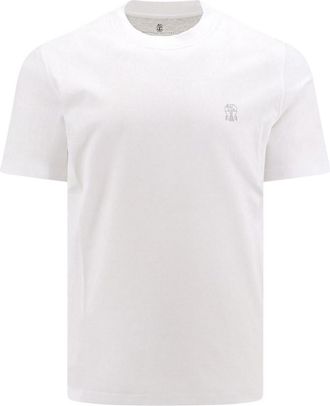 Brunello Cucinelli Cotton t-shirt with logo print