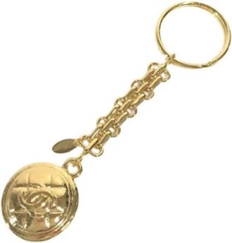 Chanel Pre-owned Sleutelhanger - Dames - Vintage Accessoires - Geel - ONE Size - Vintage