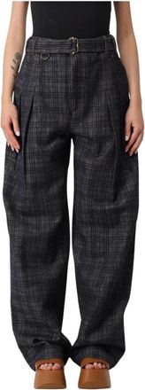 Burberry Dames, Broeken, Blauw, Maat: W26