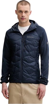 Peak Performance Helium Down Hybrid Hood - Heren - Ski Jassen - Blauw - S - Polyester - Fitness
