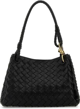 Bottega Veneta Black Parachute Handbag