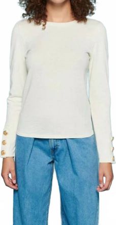 Nation Ltd Kiana Crewneck Top In Off-White