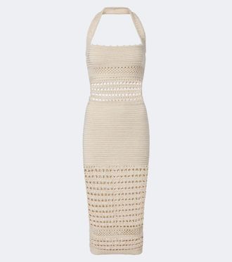 Retrof&ecirc;te Retrof&ecirc;te Jaycee crochet cotton-blend midi dress