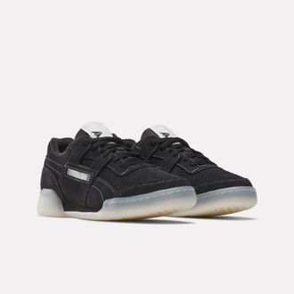 Reebok Classic Trainingsschuh REEBOK CLASSIC WORKOUT PLUS, Gr. 37,5, schwarz, chalk, alabaster, Leder, Schuhe Trainingsschuh