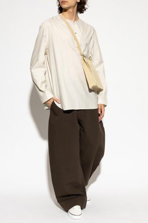 Christophe Lemaire Cotton Long-sleeve Top, Mens, Cream