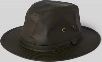 Barbour Hut aus reiner Baumwolle Modell DAWSON in Oliv, Größe L