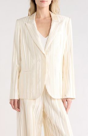 TWP Next Pleated Silk Blazer in Antique Ivory at Nordstrom Rack, Size Xx-Small