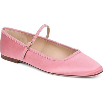 Veronica Beard Ellie Mary Jane Flat in Petal Pink at Nordstrom, Size 6.5