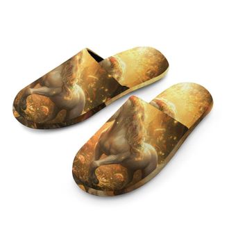 Generic Fantasy Fairy Unicorm Mens House Slippers Slip Indoor Slipper On Shoes Warm Outdoor